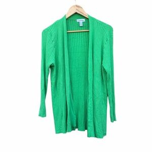 Calvin Klein lightweight green cardigan long sleeve size XL